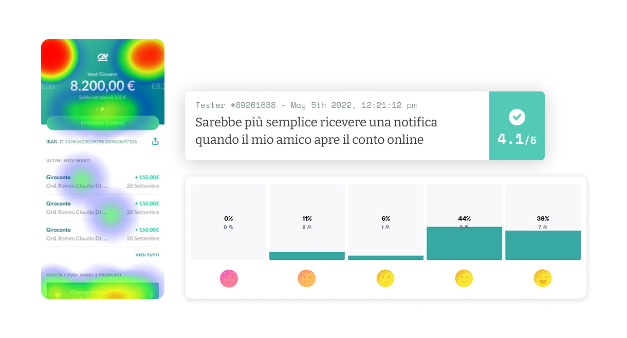 Feedback collected during testing sessions.